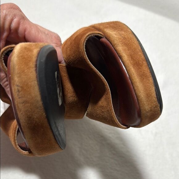 Aquatalia Brown Suede Mules - Picture 6 of 14